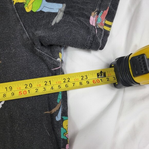 The Simpsons Adults Large Black All Over Print Shirt Krusty The Clown Casual - Picture 6 of 8